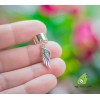 Кафф "Крылья души". Без прокола. Ручная работа